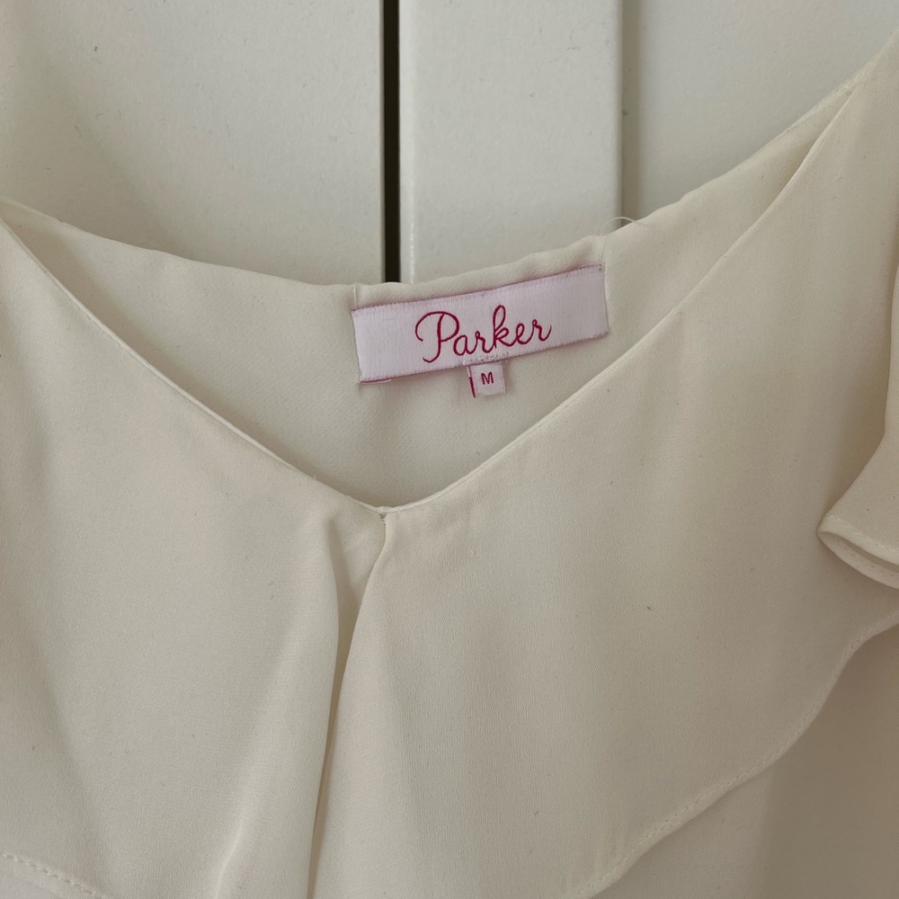 Parker Ruffle Silk Cami - Picture 4 of 5